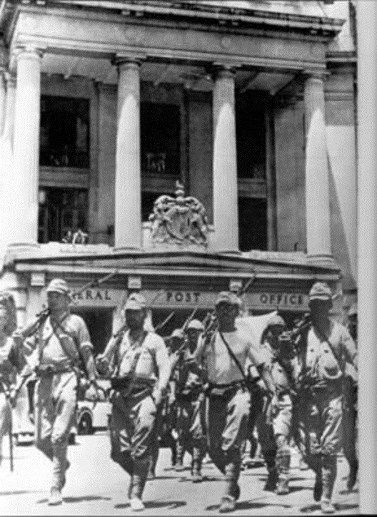 Fullerton building - Japanese troops