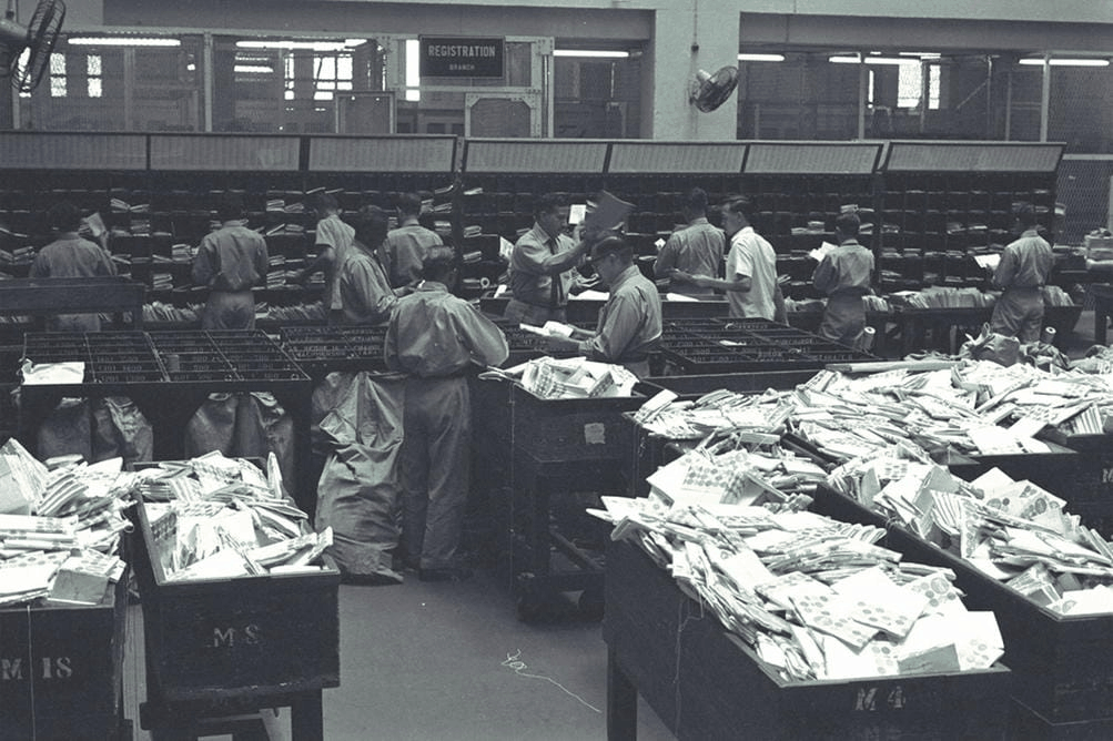 General Post Office sorting room