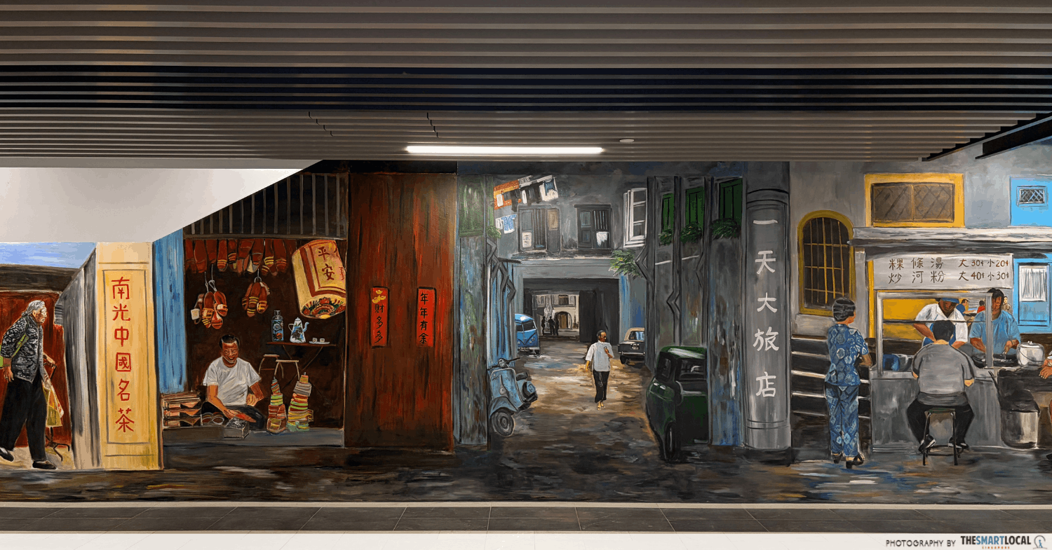 First Look At ICON Link@ClubStreet - Airconditioned Underground Mall Connecting Chinatown & Telok Ayer - mural 