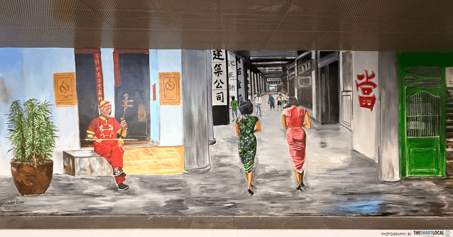 First Look At ICON Link@ClubStreet - Airconditioned Underground Mall Connecting Chinatown & Telok Ayer  - mural 