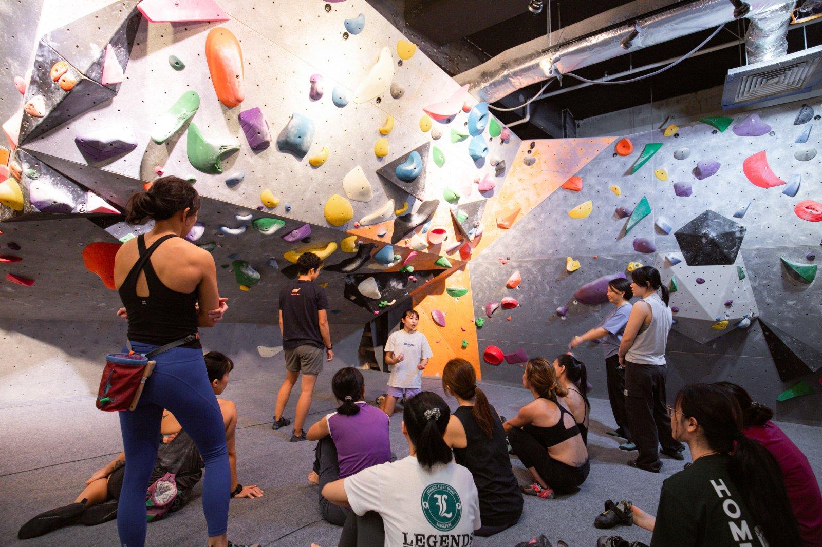 Kallang Wave Mall upgrade - Climb Central new wall