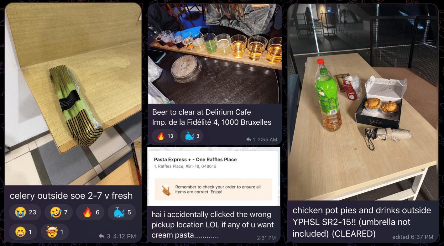 Local uni Telegram groups for free food - SMU New Buffet Clearers (3)