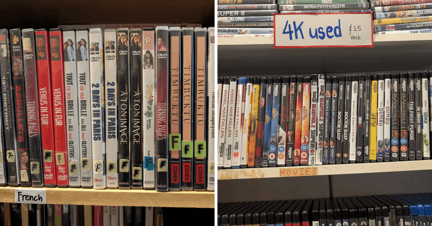 DVDs at Rida Video Centre