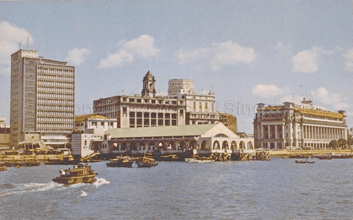 Collyer Quay and Clifford Pier in the 1960s.