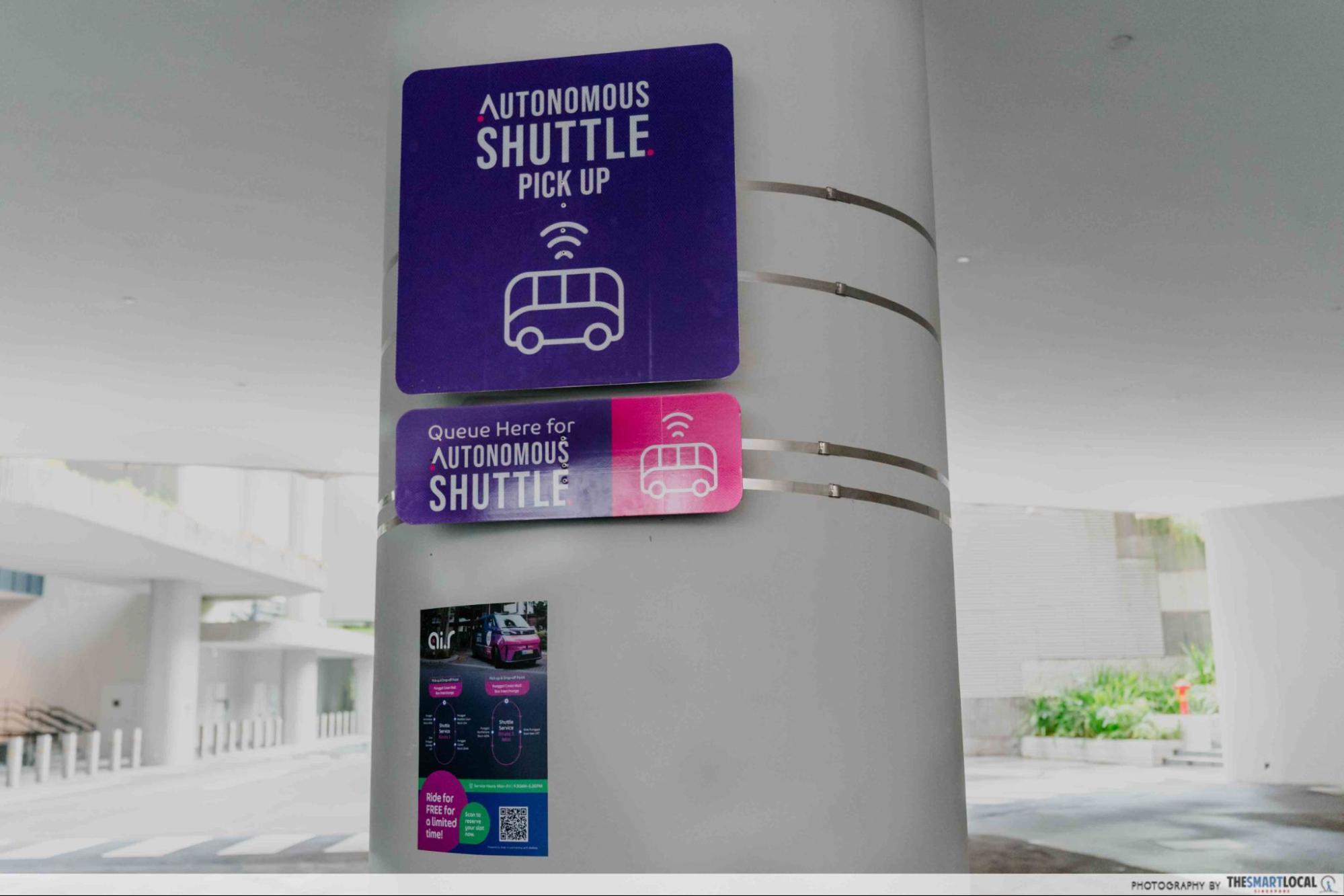 Self-driving Shuttles Punggol - Autonomous Shuttle Pick Up Point