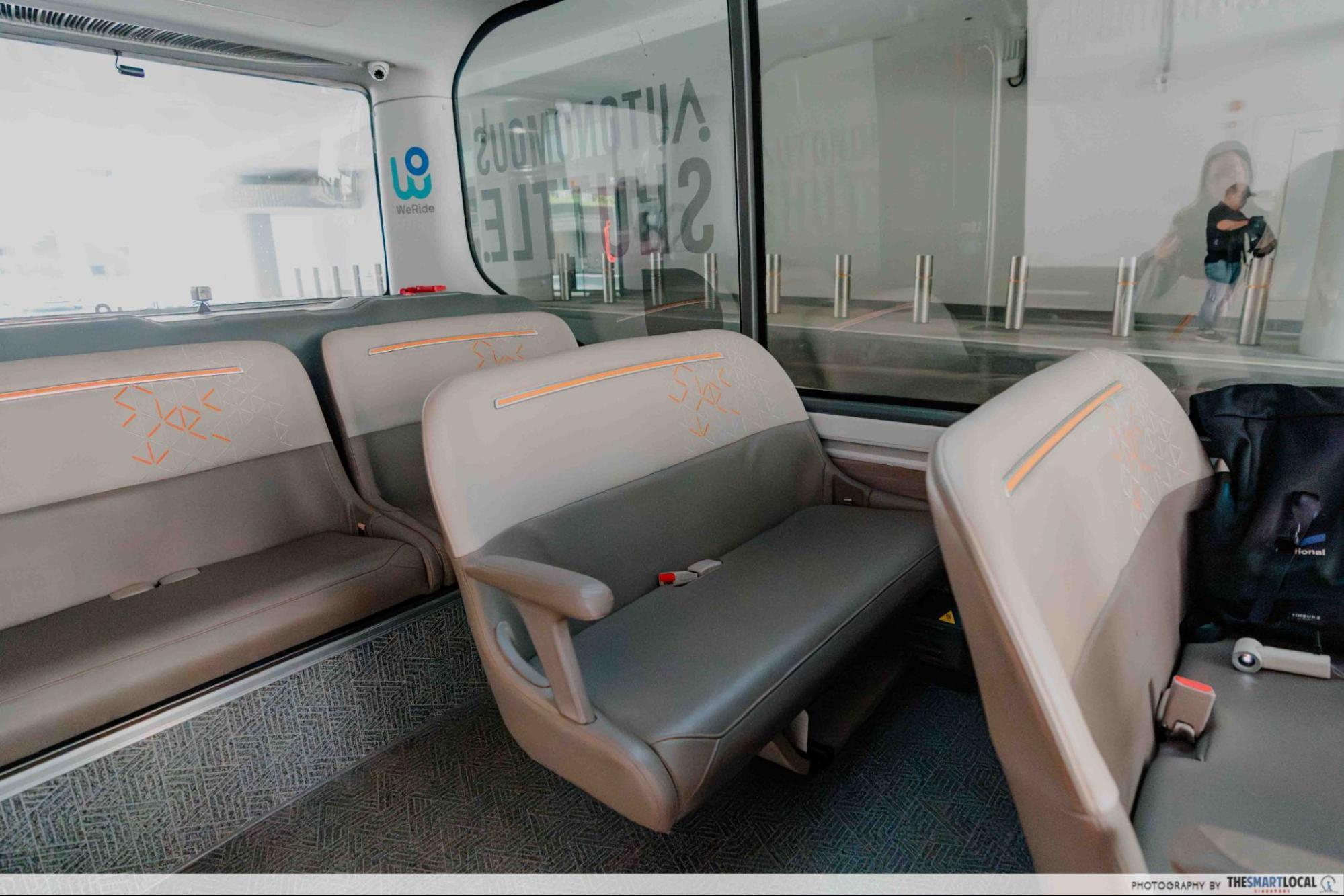 Self-driving Shuttles Punggol - Robobus interior