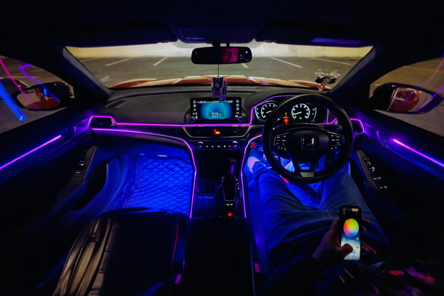 Tales from a private hire driver - ambient light colours