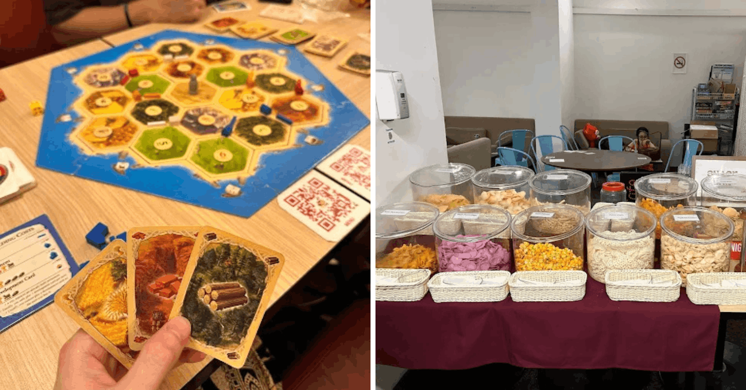 PLaying board games at The Mind Cafe