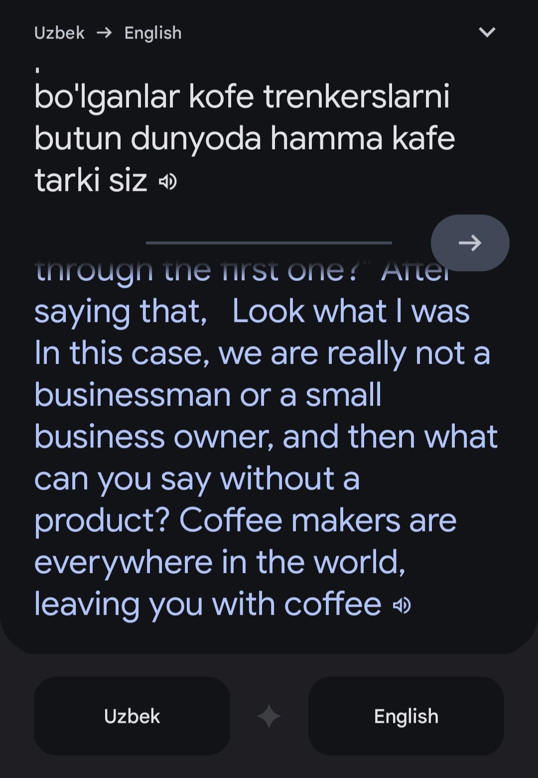 Google Translate during group discussions