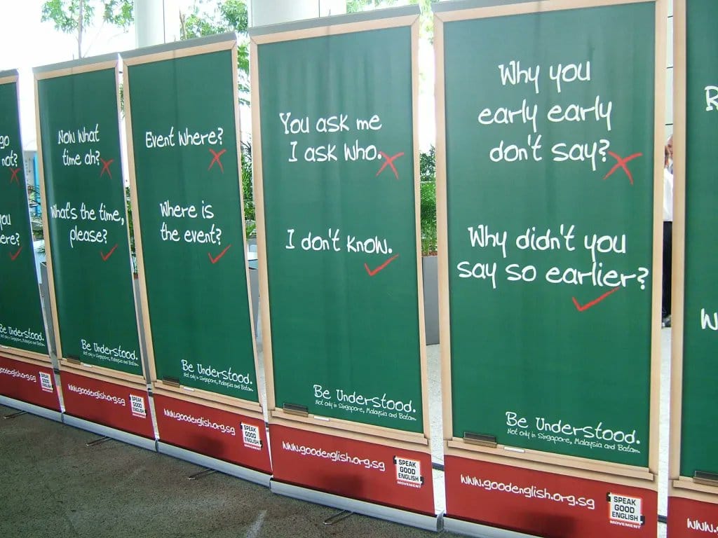 Speak Good English posters