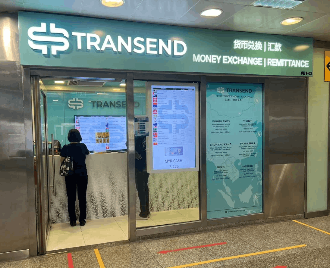 best money changers in singapore - transend bugis 
