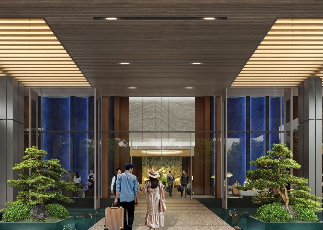 Private terminal entrance