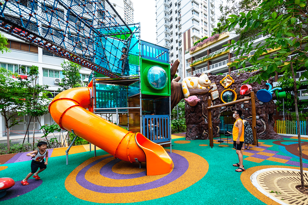Alice in Wonderland playground & Woodlands Vista Park