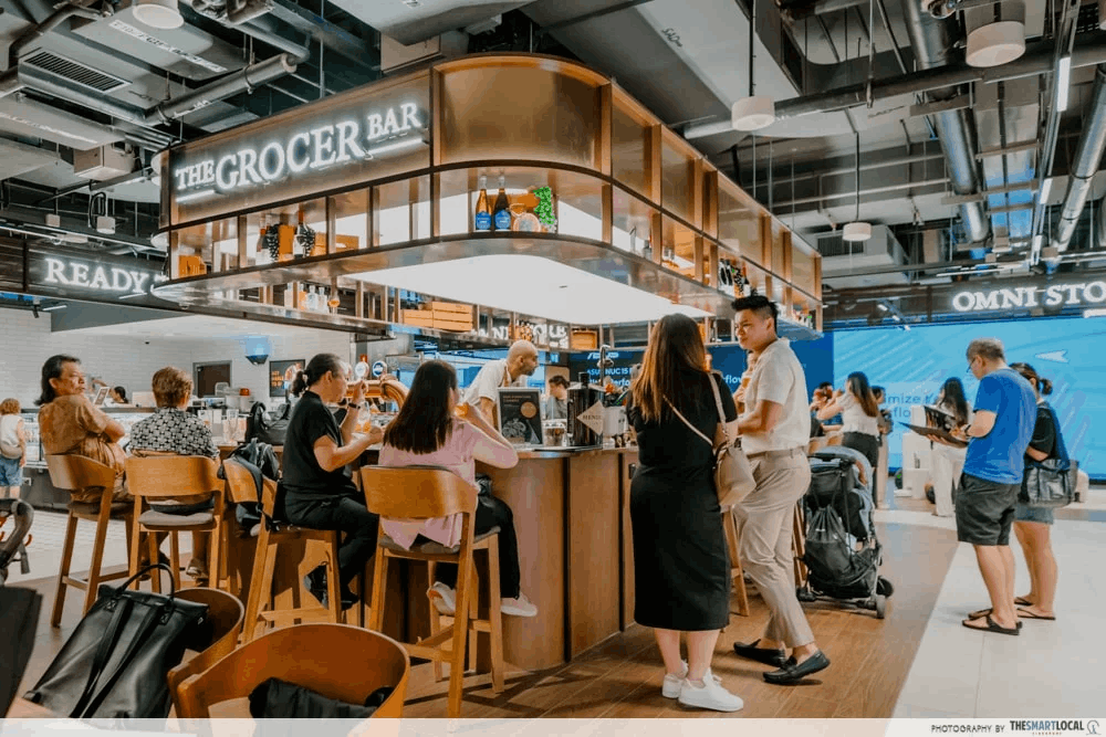 punggol coast mall fairprice finest grocer bar