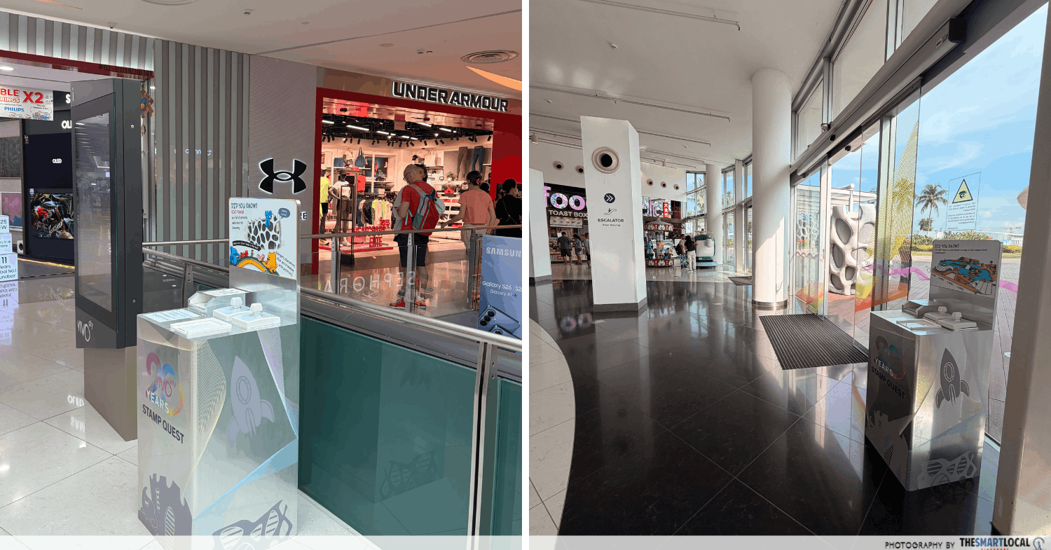 Vivocity stamp rally station level 2 & 3