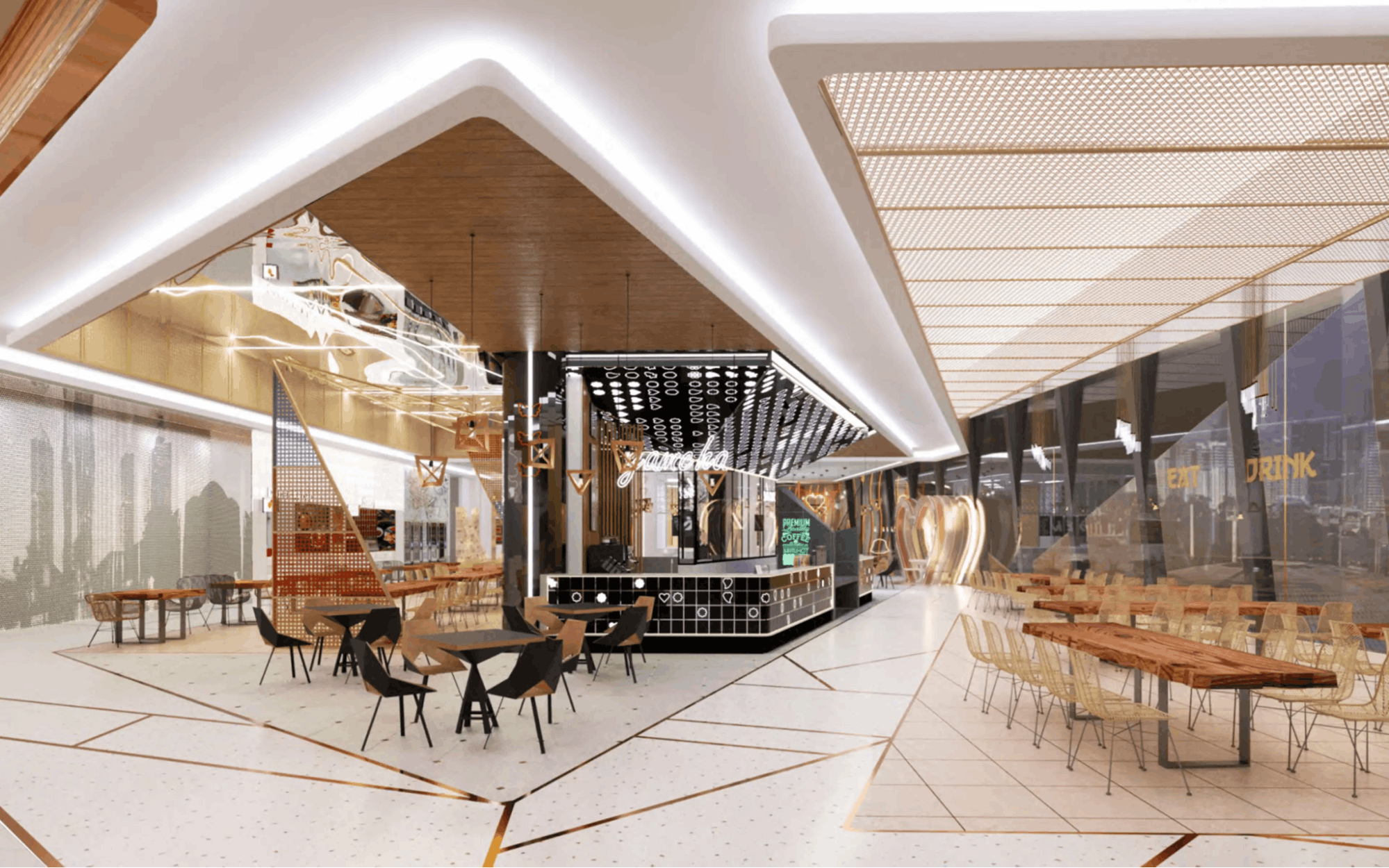 Makanizm Food Hall at 118 Mall