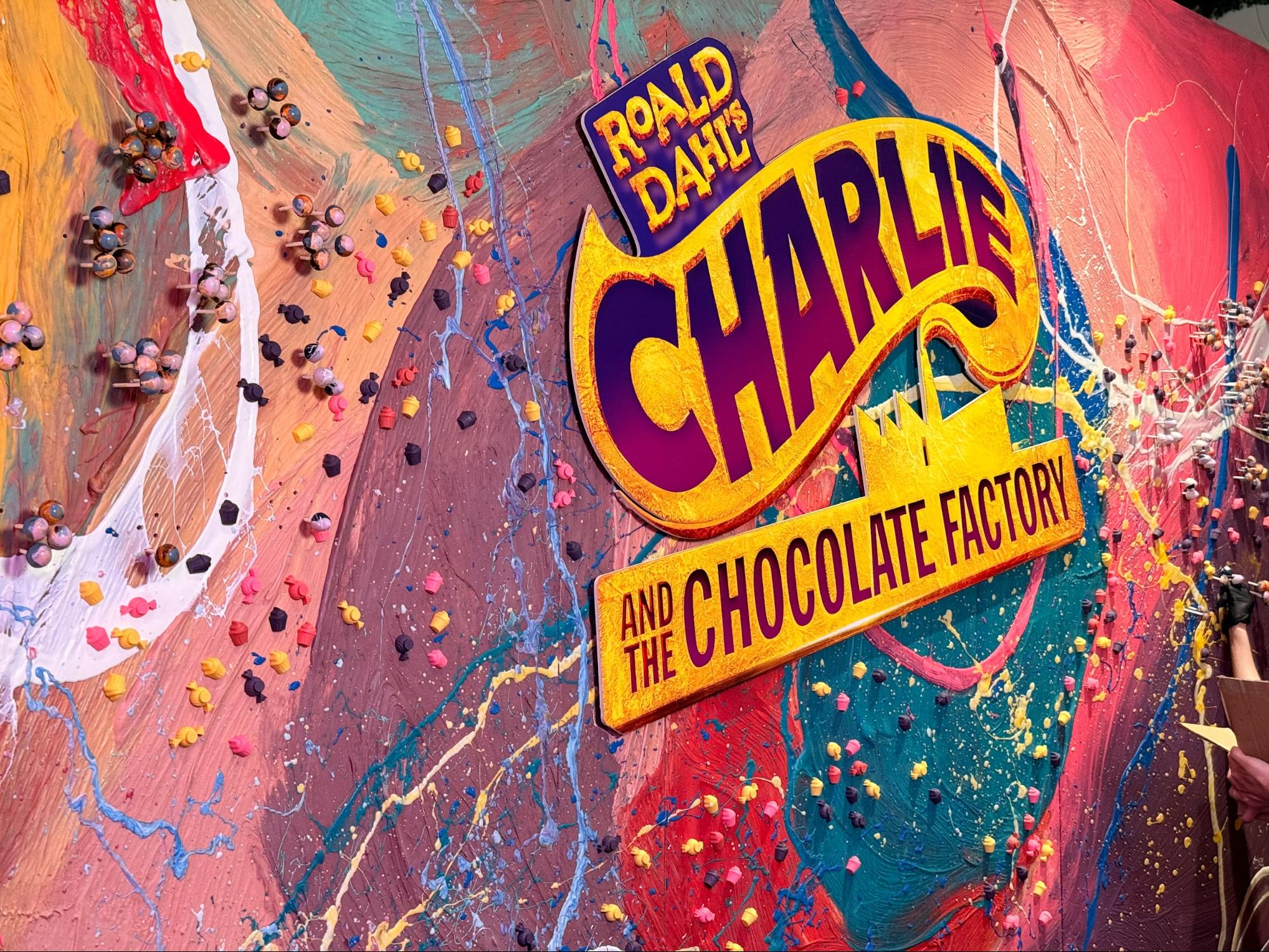 Charlie and the Chocolate Factory musical in Singapore 2026 - chocolate wall by janice wong