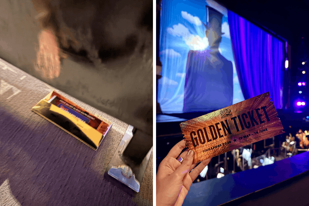 Charlie and the Chocolate Factory musical in Singapore 2026 - golden ticket