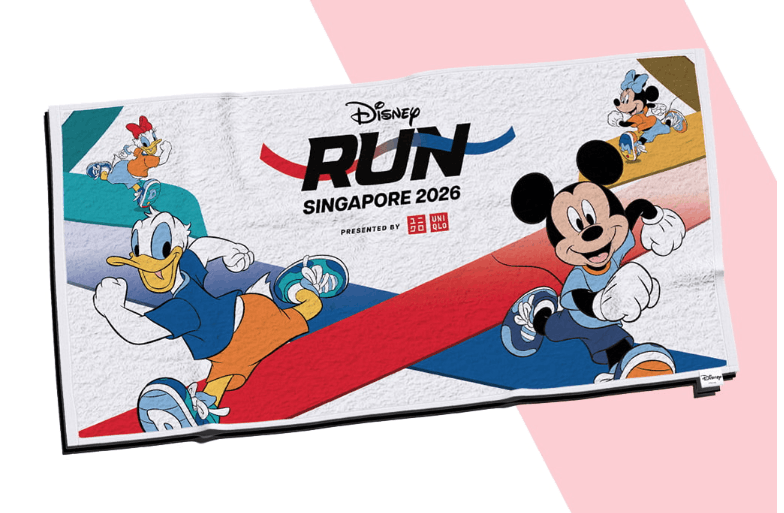 Finisher's towel for Disney Run Singapore