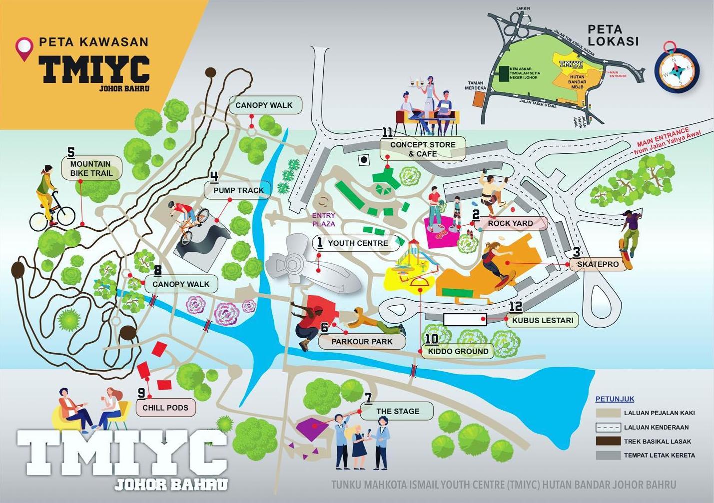 Hutan Bandar MBJB - TMIYC map