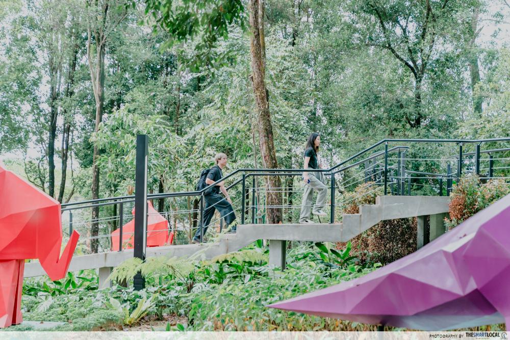 Hutan Bandar MBJB - garden with suspension bridges