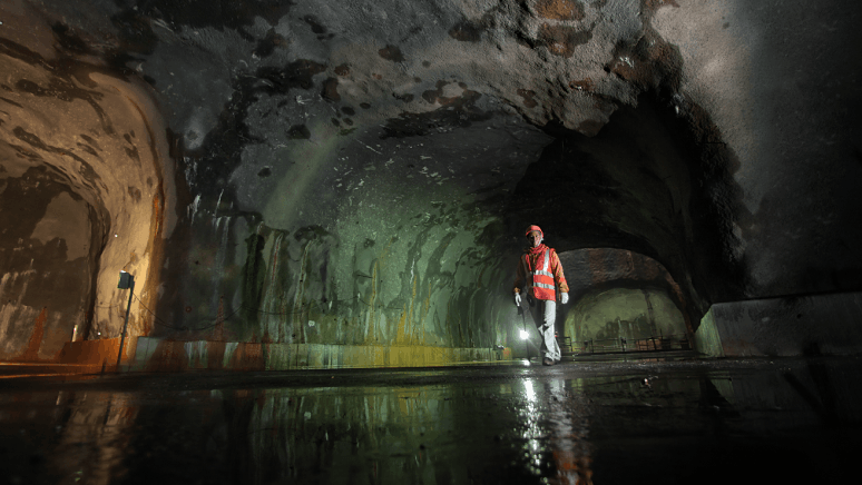 Walking in Jurong Rock Caverns