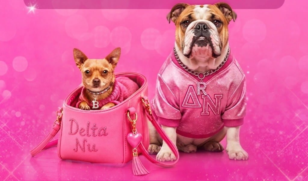 Bruiser Woods & Rufus in Legally Blonde musical poster