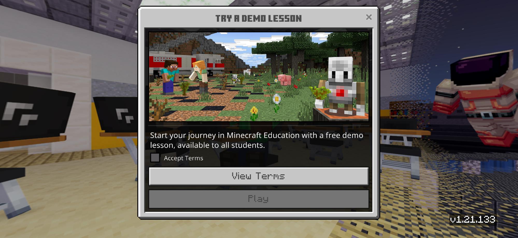 Minecraft Education - Demo Lesson