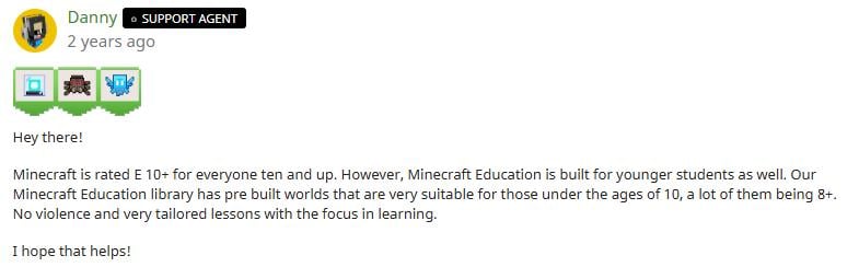 Minecraft Education safe for kids