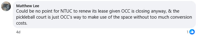 NTUC Facebook Comment