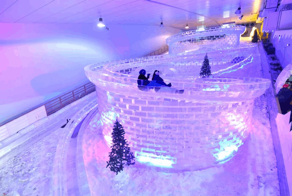 Glacier luge at Snow City