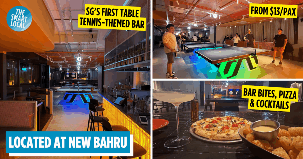 TopTable at New Bahru - This Retro Table Tennis Facility Near Fort Canning Has Happy Hour Beer, Pizza & Matcha For Your Next Group Hang