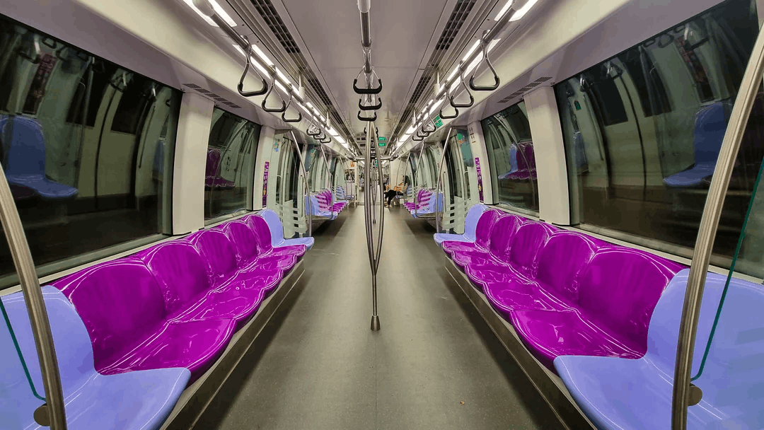Upgraded NEL train interior