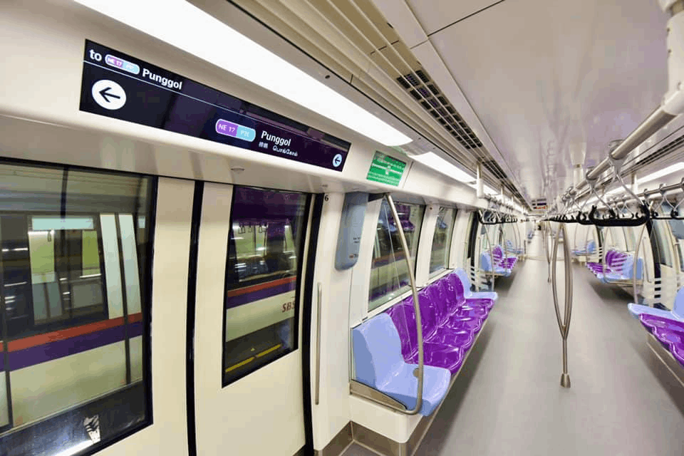 LCD screen in upgraded NEL train