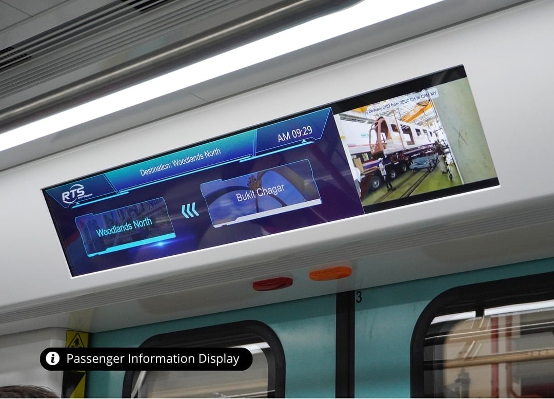RTS train information screen