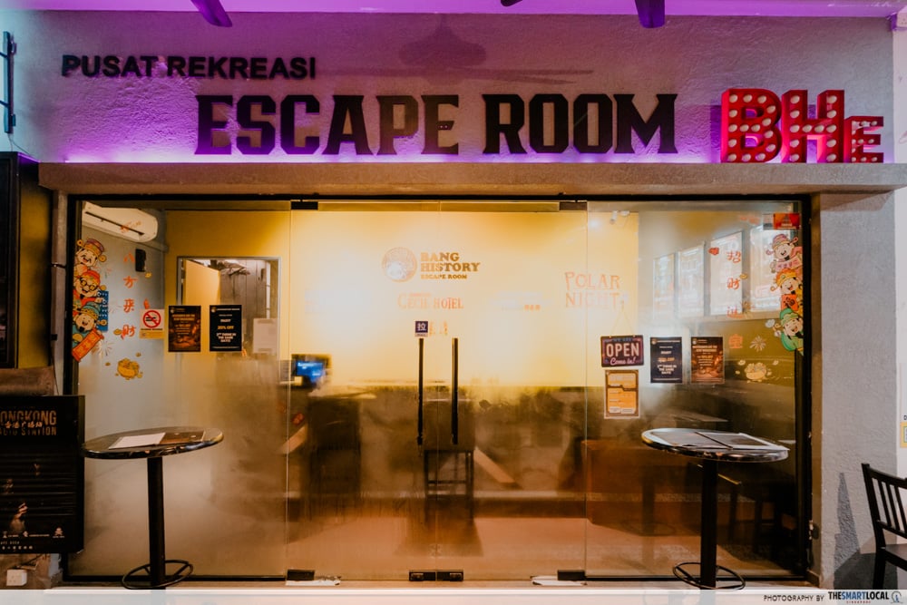 Bang History Escape store front