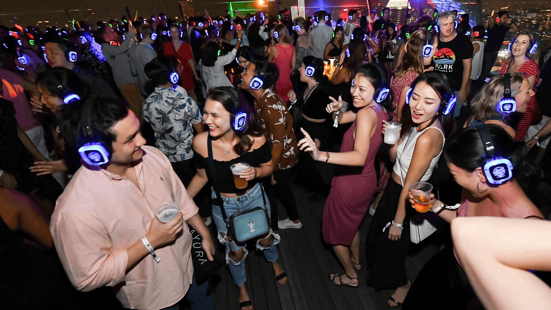 8 most romantic bus routes in singapore - silent disco in the sky marina bay sands