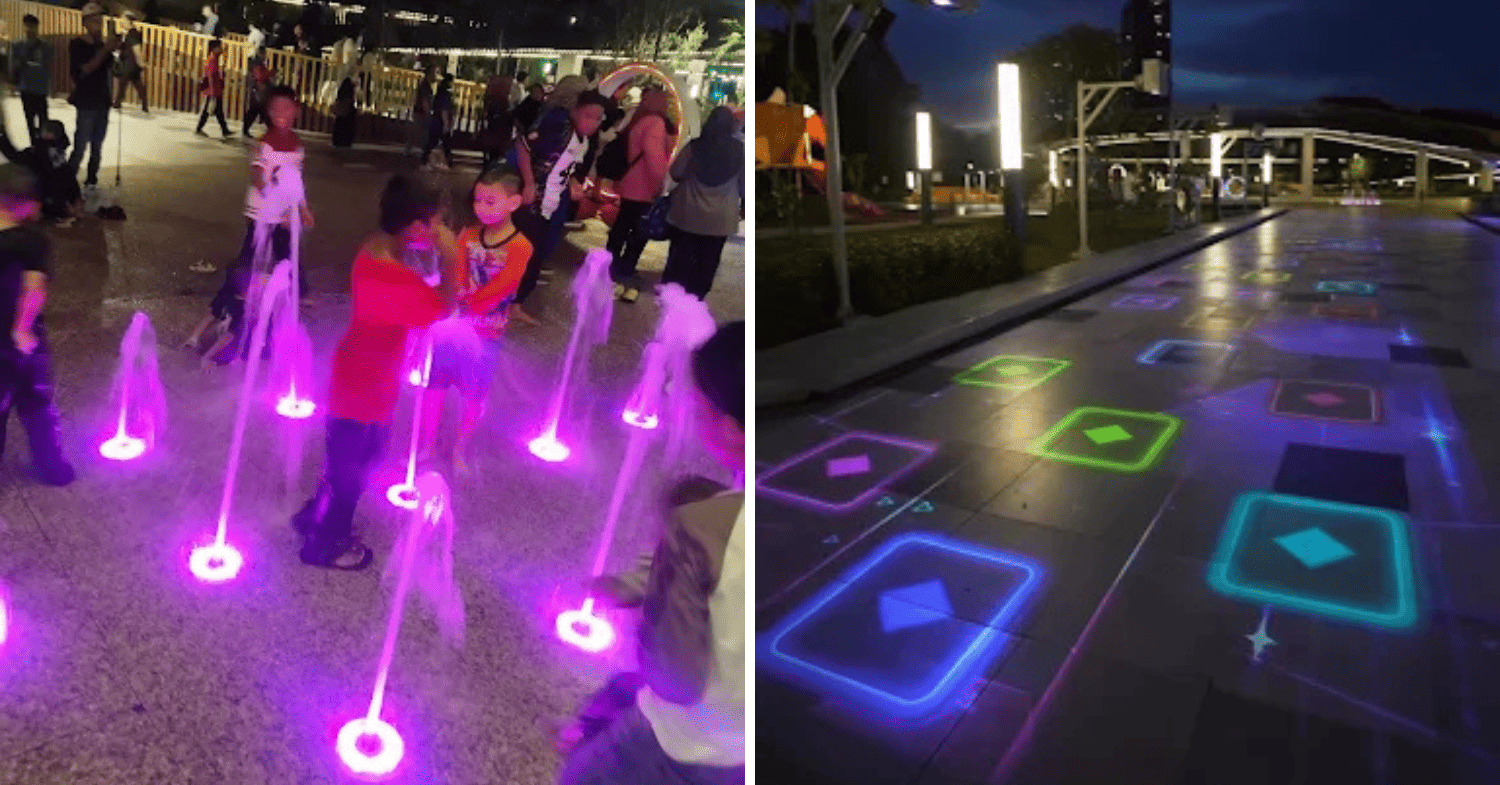 Lights illuminating Danga Park