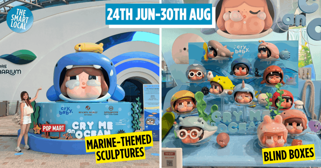 First Look At POP MART’s CRYBABY Take Over Of Singapore Oceanarium by The Smart Local
