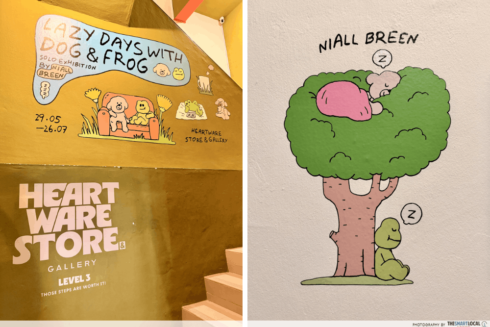 Lazy Days with Dog & Frog - Niall Breen x Heartware Store & Gallery Joo Chiat