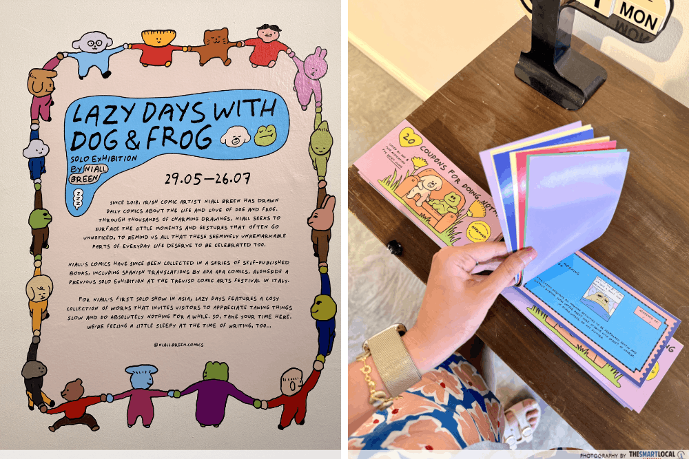 Lazy Days with Dog & Frog - Niall Breen x Heartware Store & Gallery coupon book