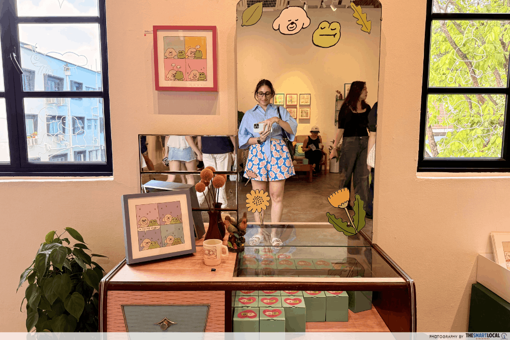 Lazy Days with Dog & Frog - Niall Breen x Heartware Store & Gallery display