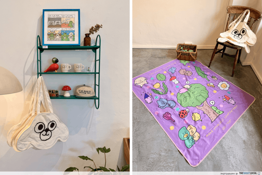 Lazy Days with Dog & Frog - Niall Breen x Heartware Store & Gallery picnic mat