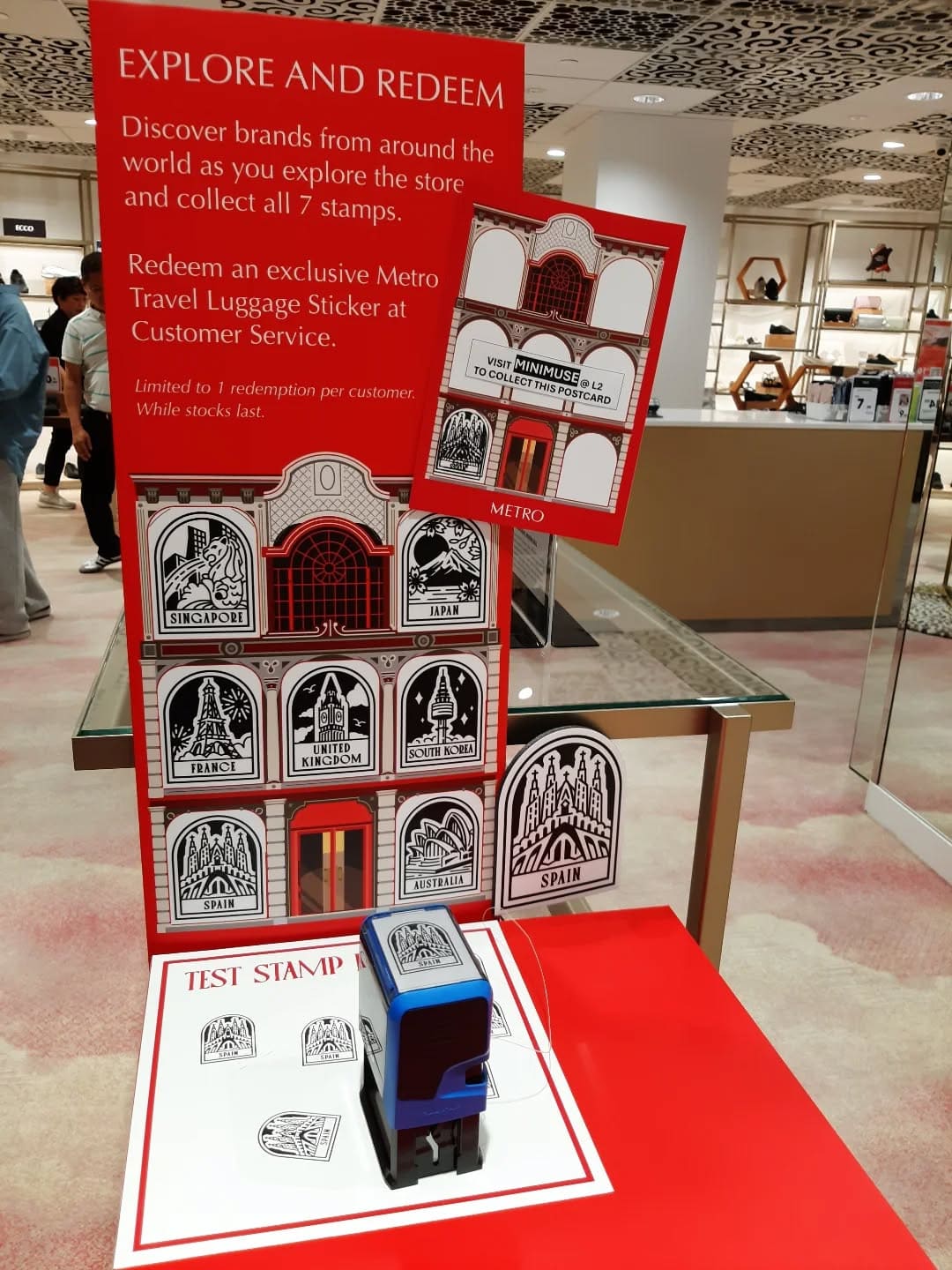 Stamp station
