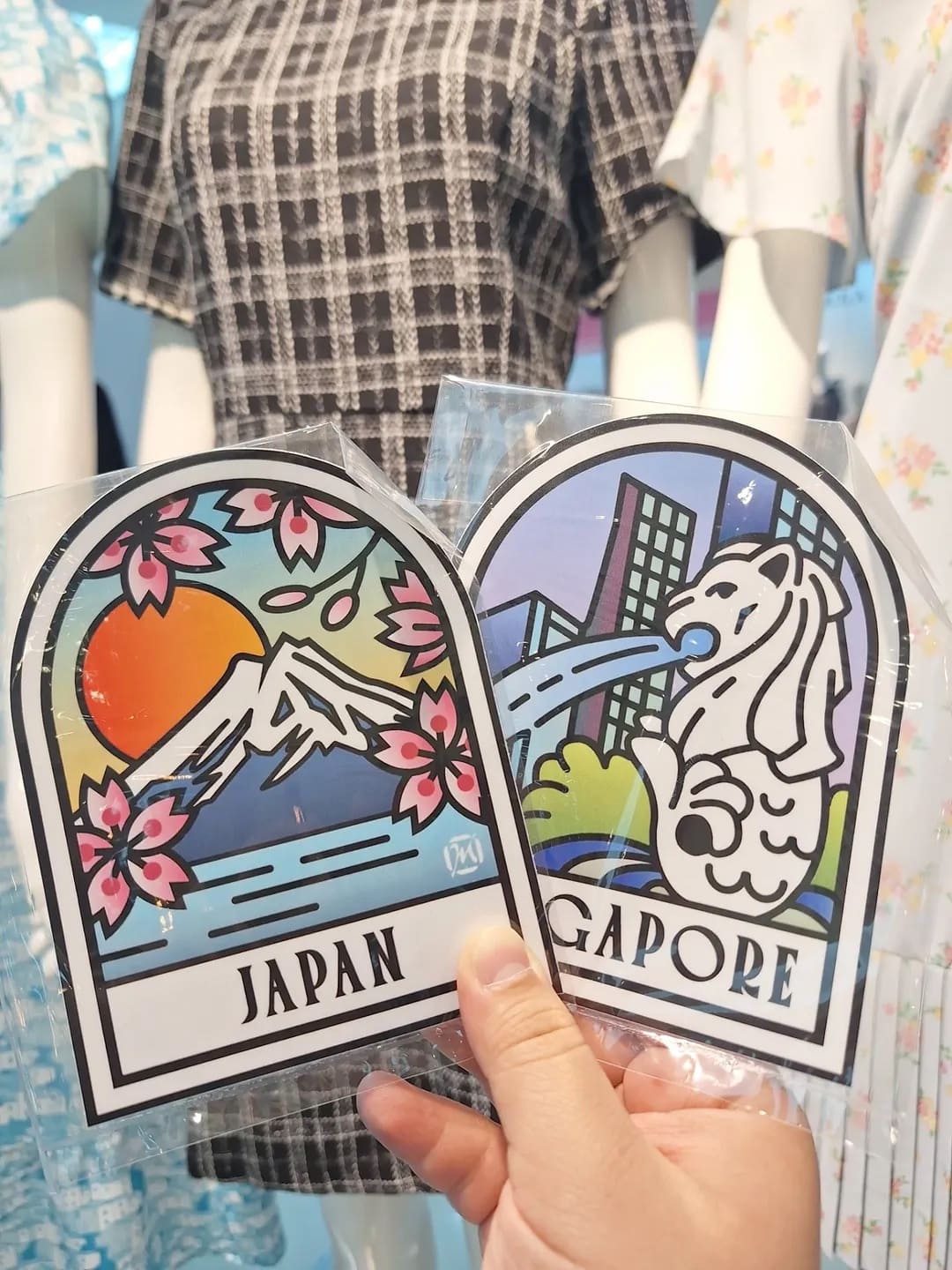 Luggage tag stickers