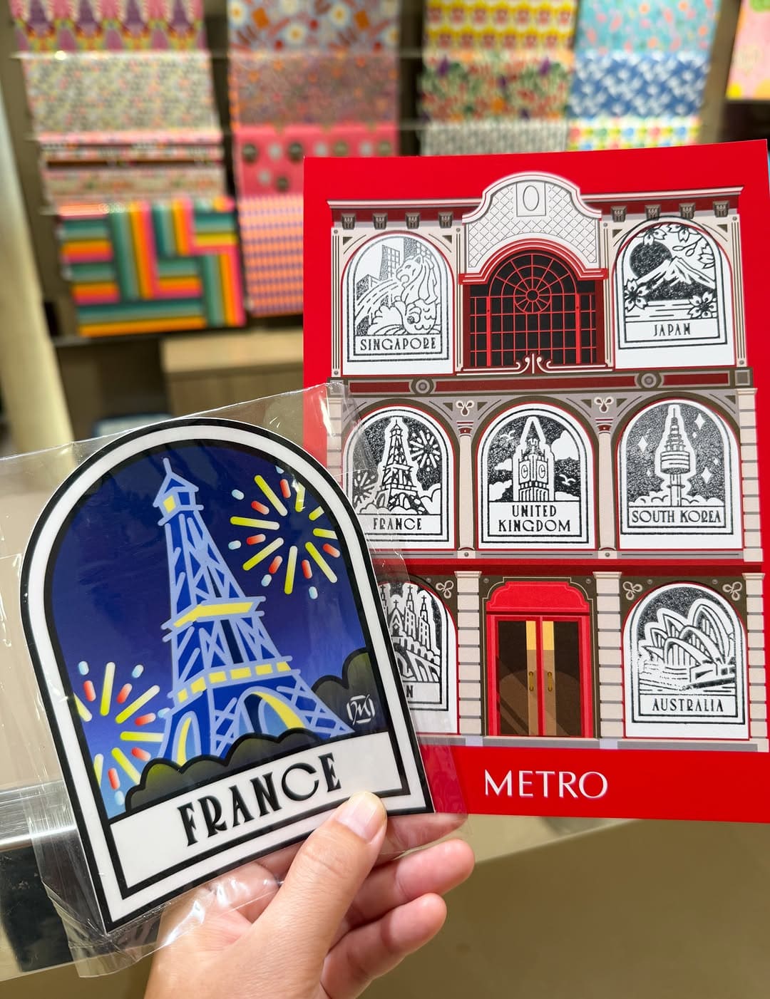 Stamp card and luggage tag sticker