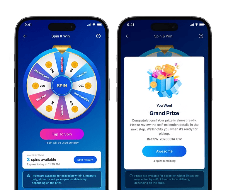 Spin and win via Aleta Adventure app