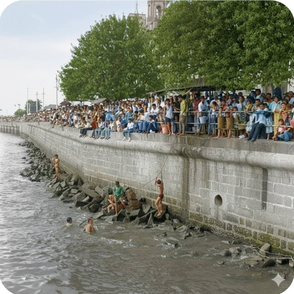 clifford pier - spectators at sea sports regatta
