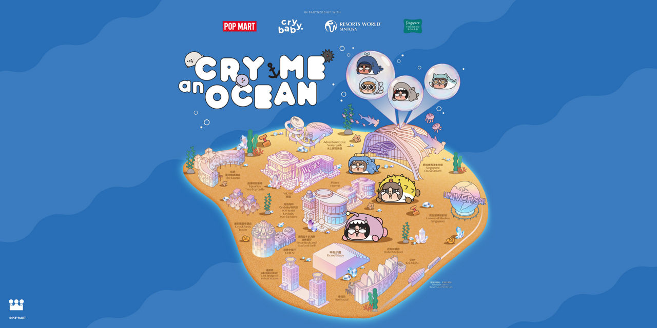 crybaby singapore oceanarium - map