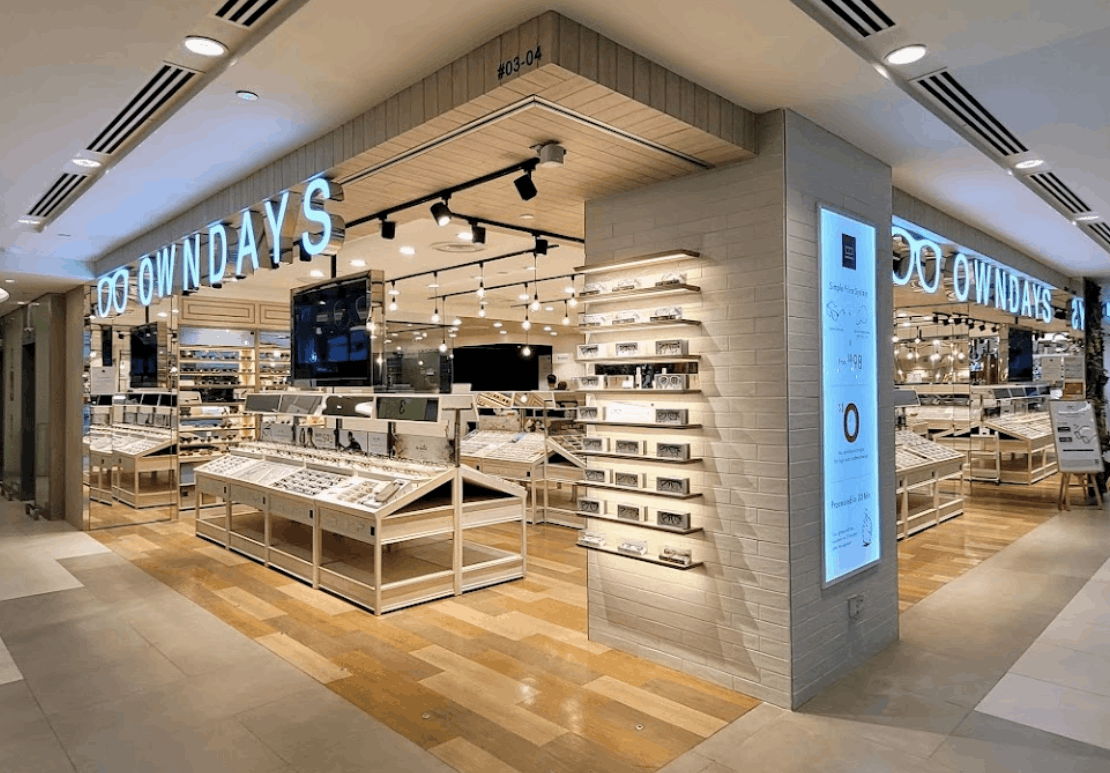 OWNDAYS store at Plaza Singapura